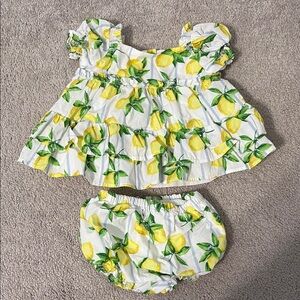 Janie and Jack Lemon 2-pc Set